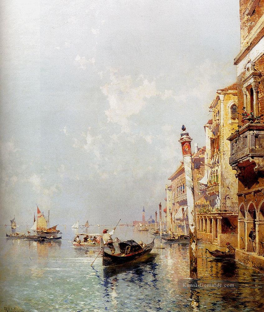 Giudecca Kanal Venedig Franz Richard Unterberger Venedig Ölgemälde